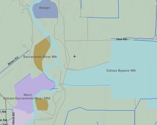 Land Ownership around Colusa Bypass